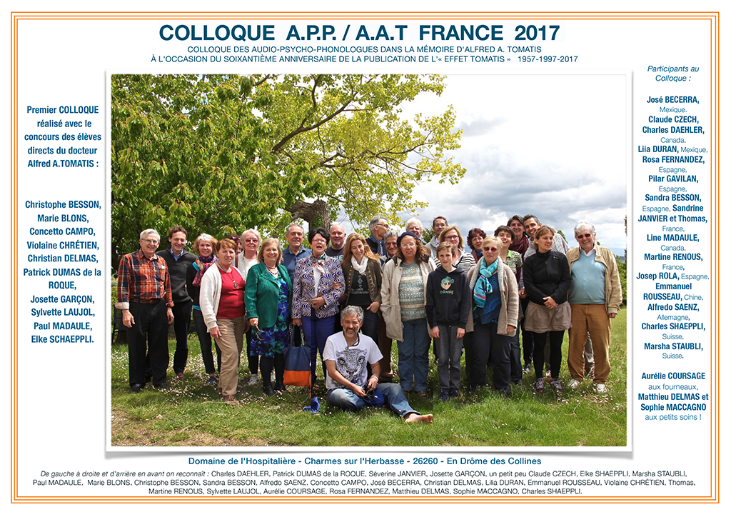 Colloque A.P.P. / A.A.T. France 2017